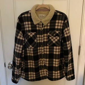 Plaid Soho Threads Fleece Jacket